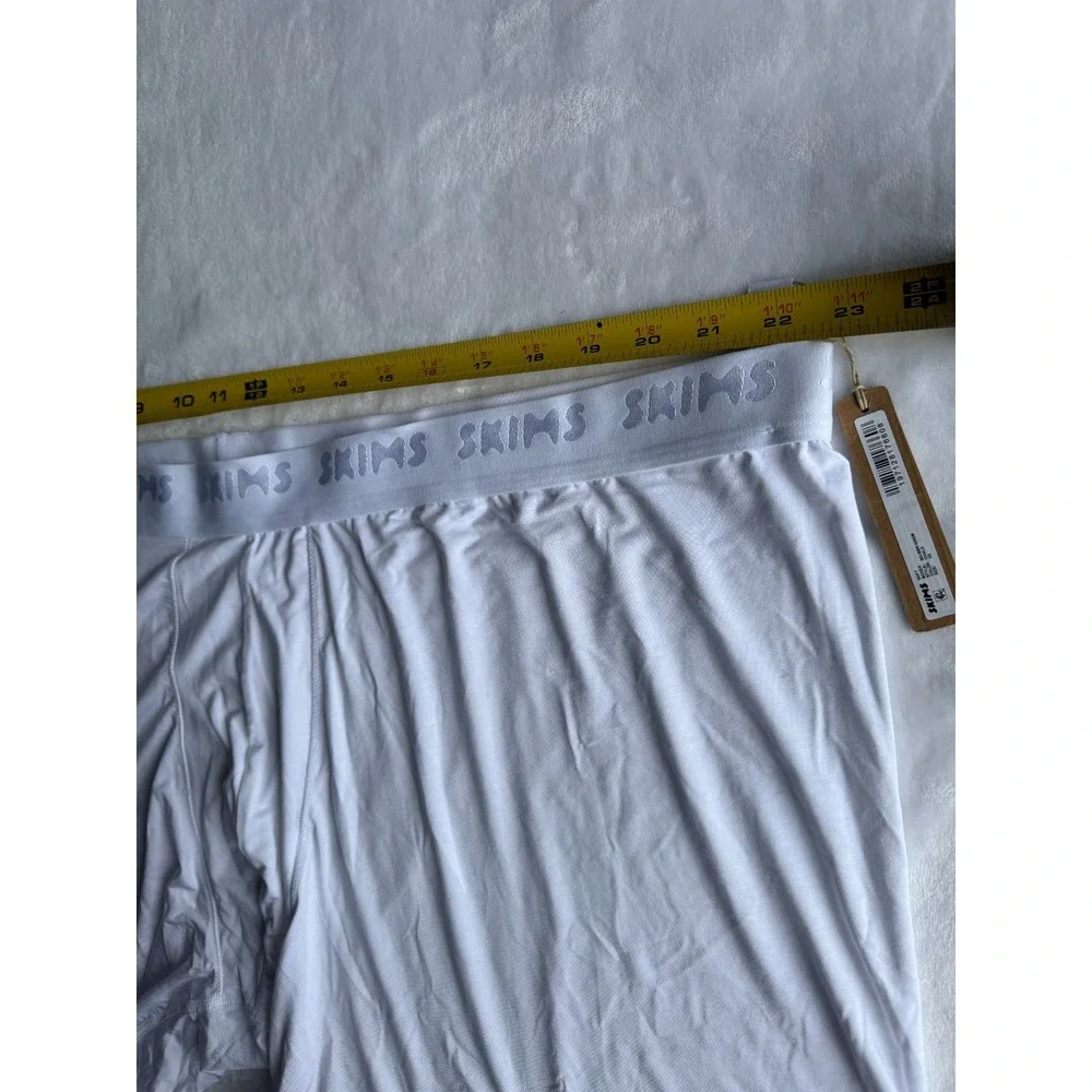 Skims Soft Boxer‎ Briefs Mens Size 5X Chalk White Luxury Loungewear Cozy NWT